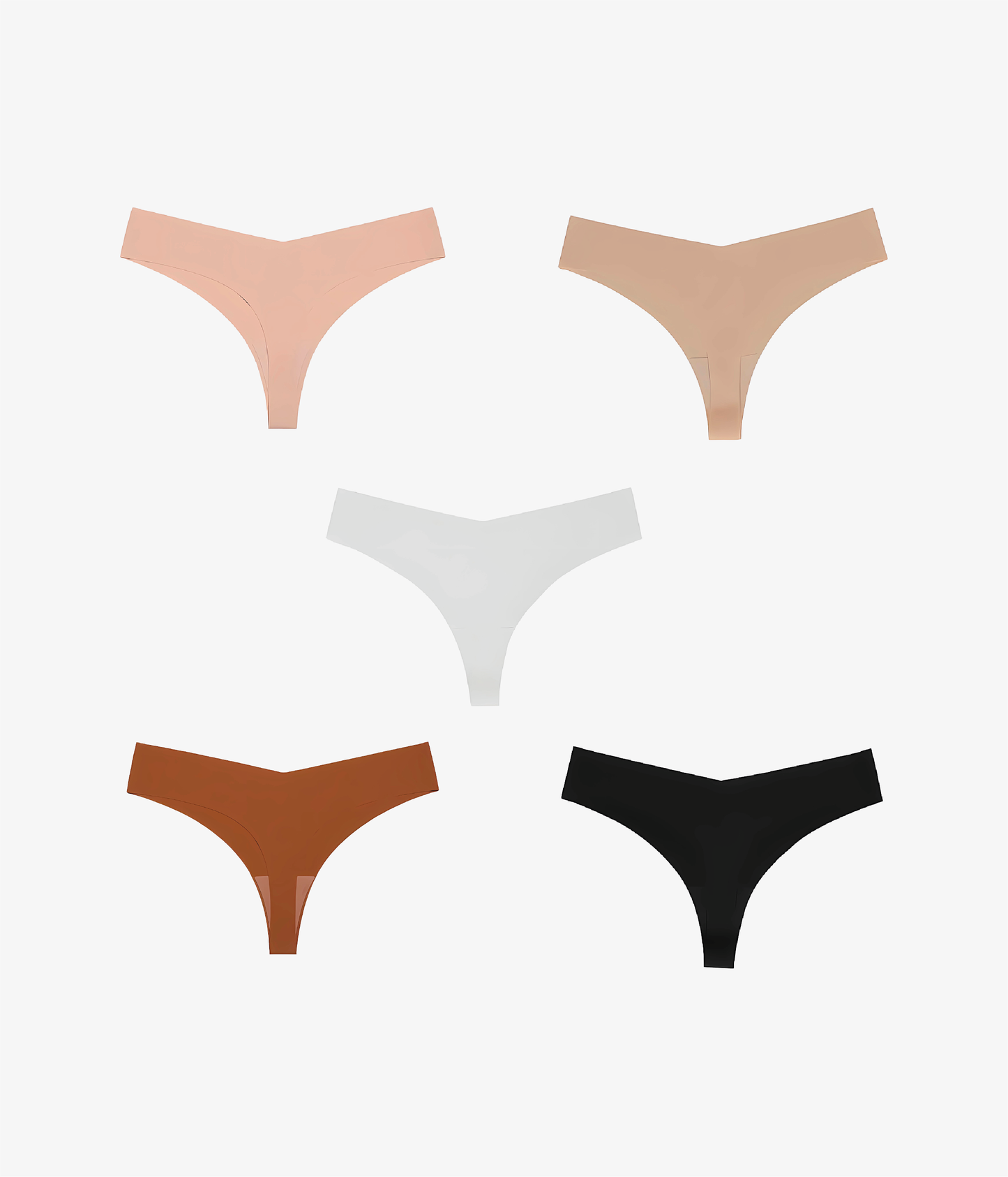 Seamless Tangas Corte Bajo (5 piezas)