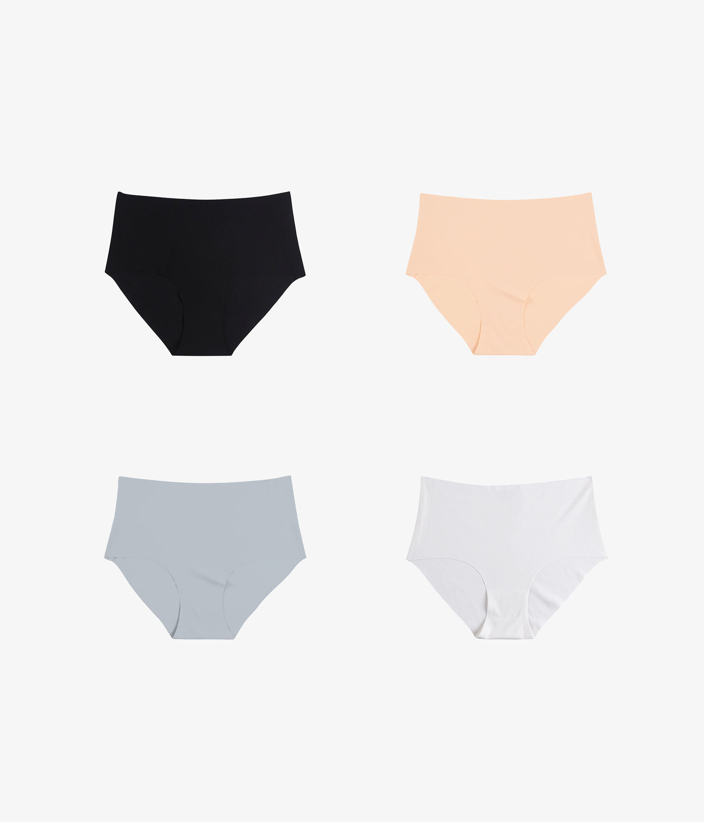 Seamless Panties Tiro Alto (4 piezas)